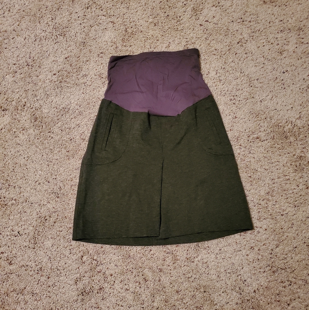 Maternity charcoal gray dress skirt